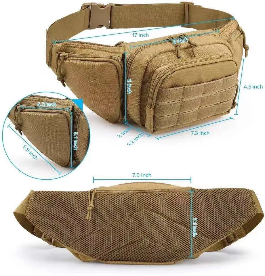 Riñonera llevable como bandolera