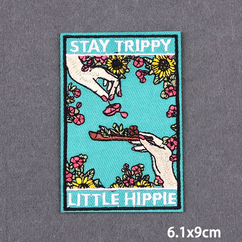 Stay Trippy parches para planchar de paisaje, DIY - imagen 5