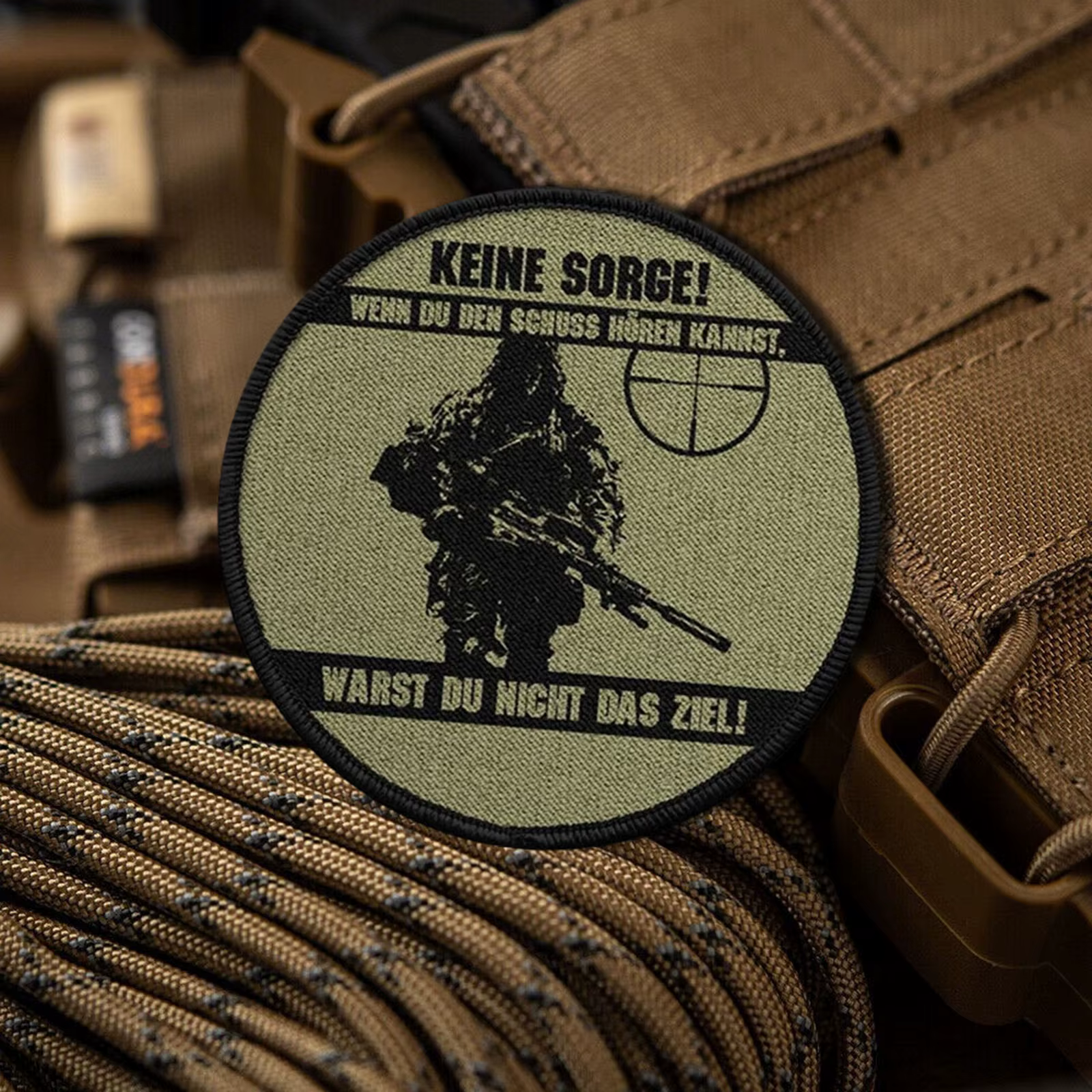 Parche táctico gancho y bucle Bundeswehr francotirador insignia moral - imagen 4