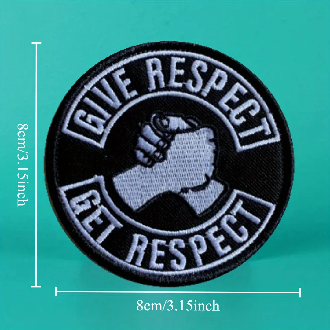 Parche táctico Morale Dar Respect – Bordado con velcro para uniforme