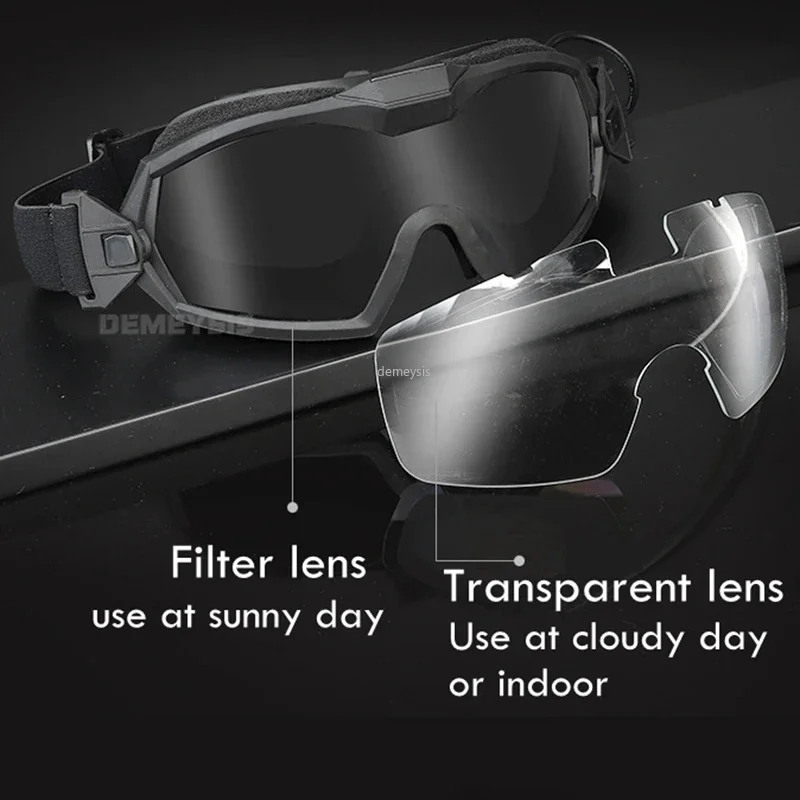 Gafas tácticas con microventilador – Airsoft, paintball y senderismo - imagen 2