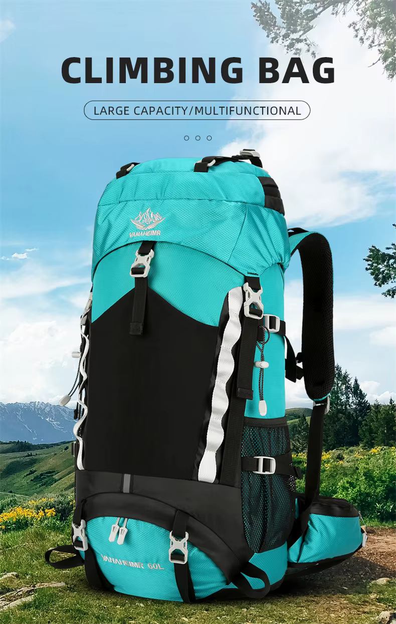 Mochila de montañismo 60L detalles