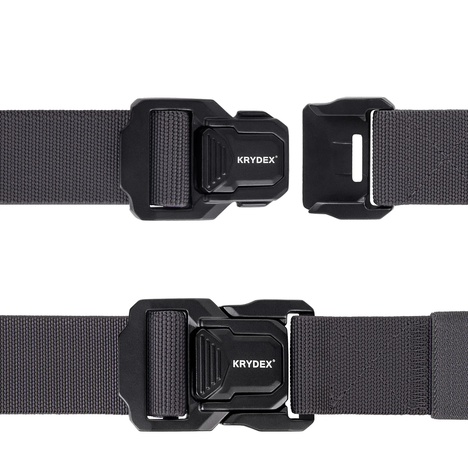 Cinturón táctico KRYDEX nylon elástico con hebilla liberación rápida - imagen 4