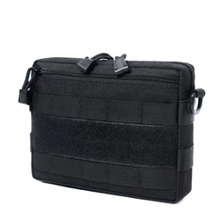 Bolsa táctica MOLLE horizontal multiusos EDC para chaleco y riñonera