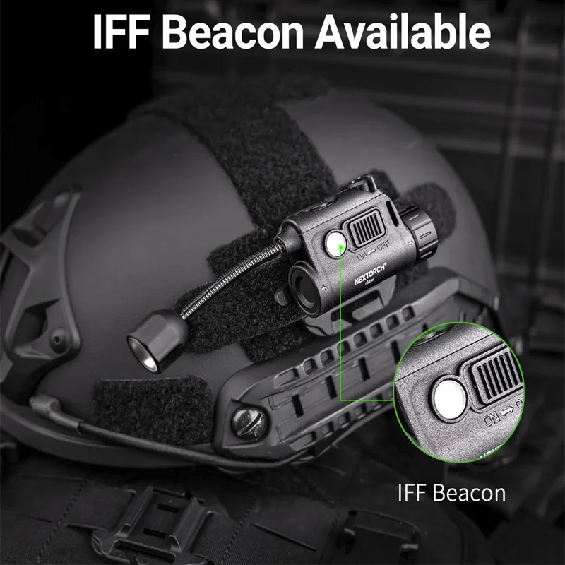 NEXTORCH rStar IR – Lámpara infrarroja casco visor nocturno tactica - imagen 4