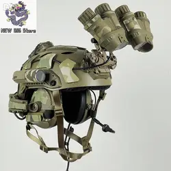 Casco táctico FAST camuflaje visión nocturna abatible para paintball