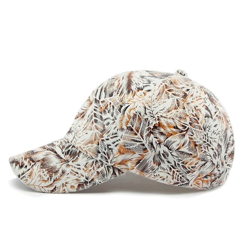 Gorra de béisbol hojas tropicales para protección solar y viaje - imagen 2