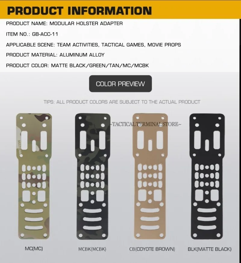 Plataforma modular para montar la funda