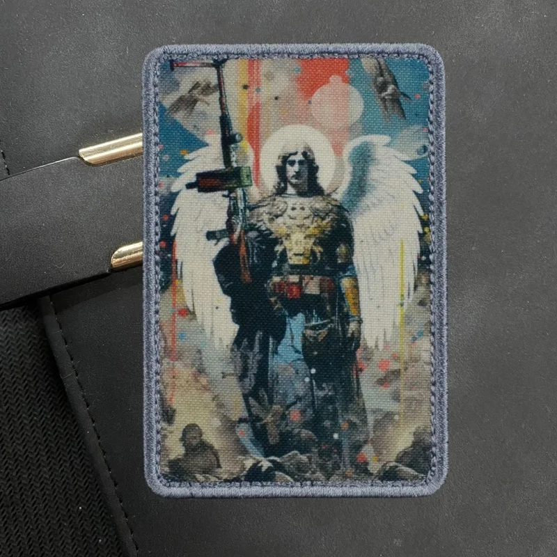 Ángel Guardian Parche táctico con cierre Velcro militar para uniformes