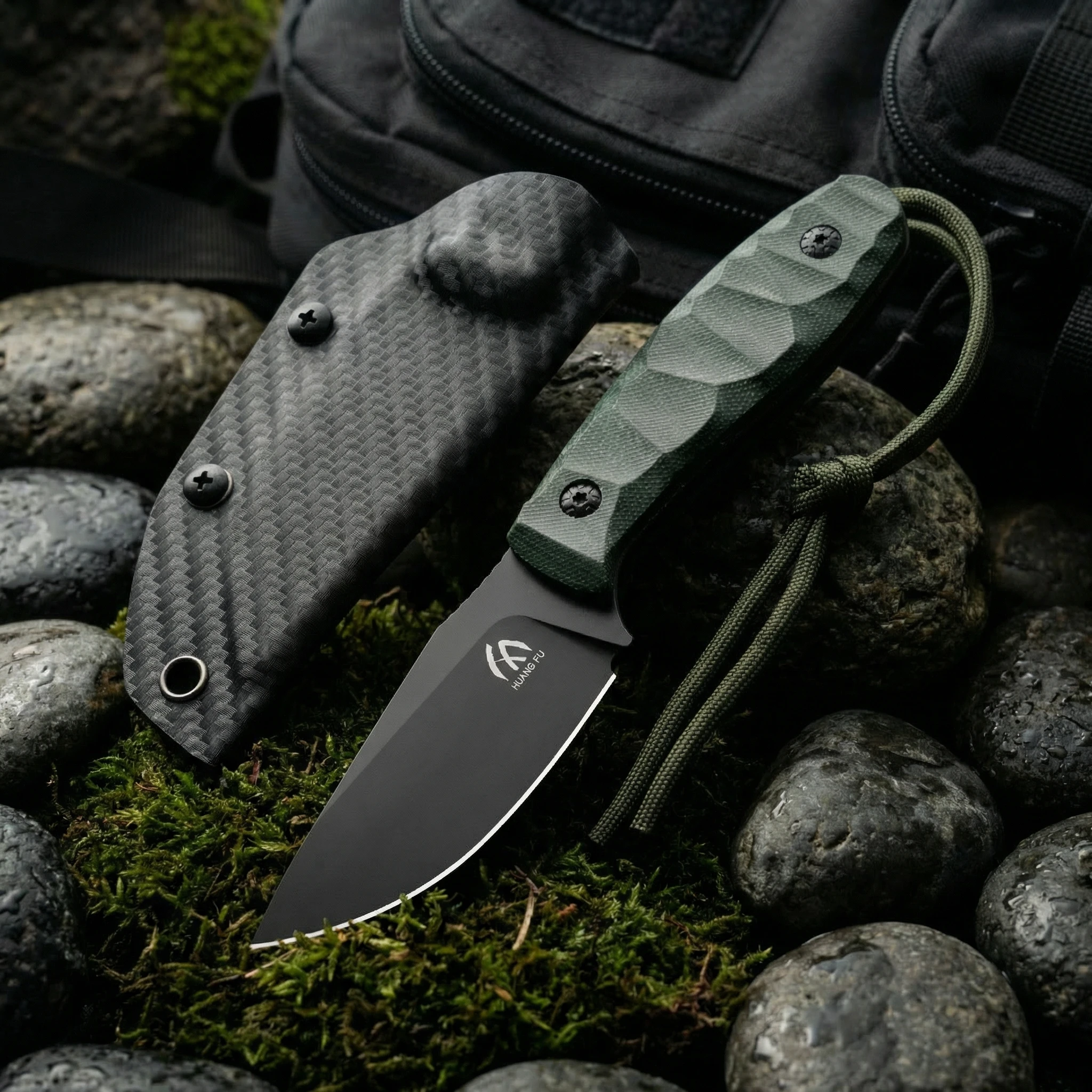 Cuchillo de supervivencia hoja fija para exteriores y emergencia - imagen 2