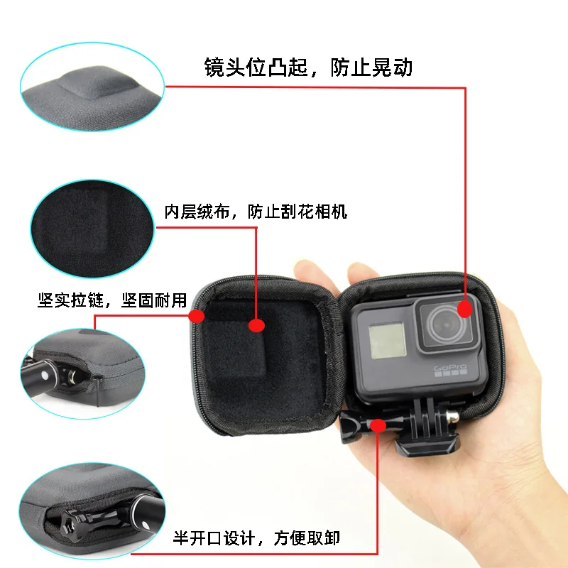 GoPro funda protectora Hero 10/9 negra, compacta para acción - imagen 3
