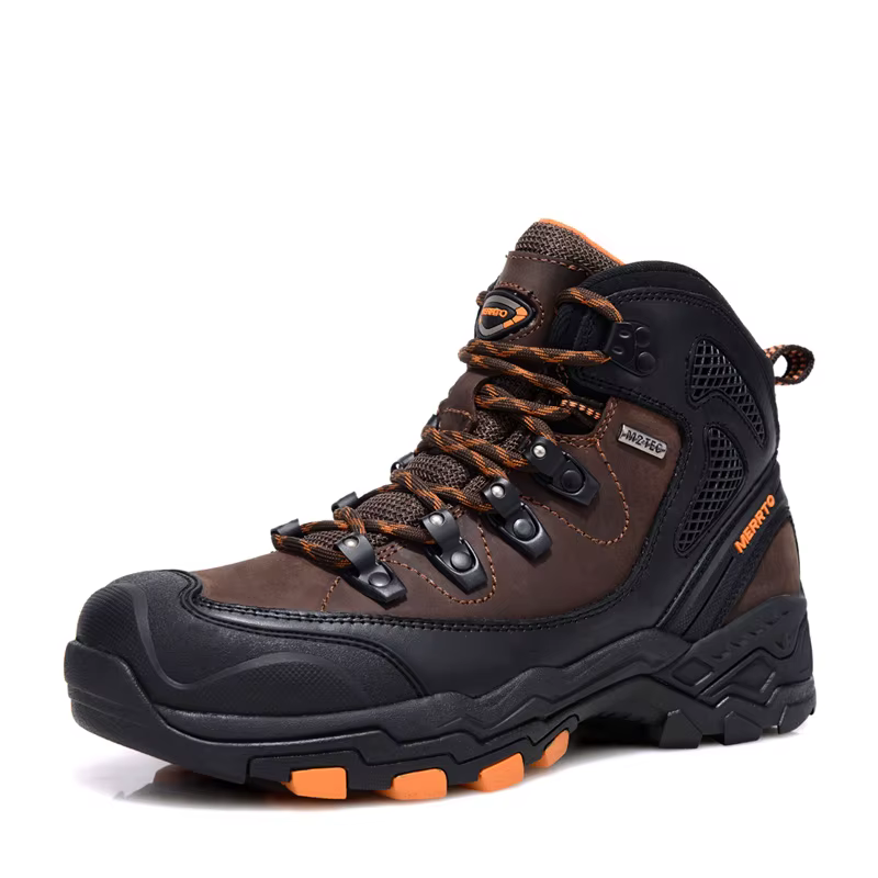 MERRTO botas tácticas piel vaca – Outdoor trekking senderismo hombre - imagen 4