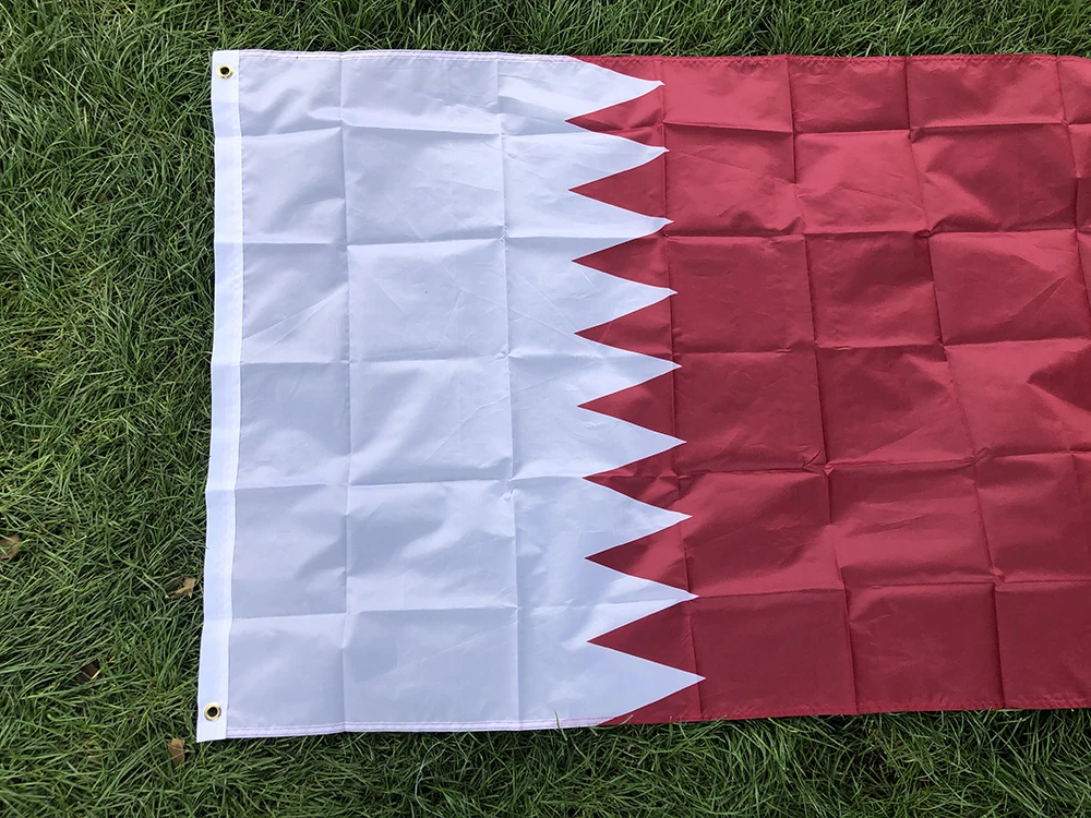 SKY FLAG Bandera de Qatar Poliéster para exterior e interior - imagen 3