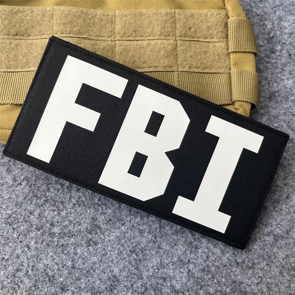 Parche táctico de gancho y bucle FBI – Para chaleco MOLLE mochila - imagen 2