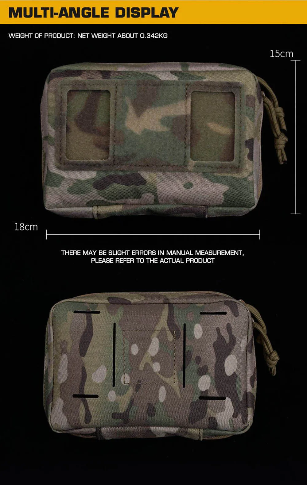 Bolsas y compartimentos para organizar durante la actividad