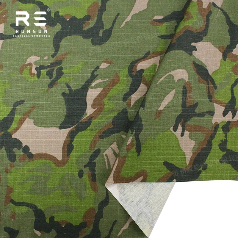 Big Five Leaf Camo tela de camuflaje táctica ripstop NYCO - imagen 2