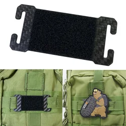 Tablero de parches MOLLE con gancho y bucle fibra de carbono
