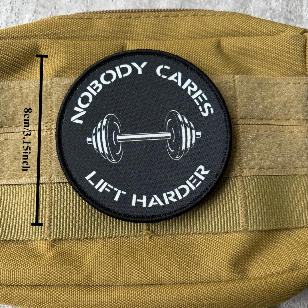 Parche táctico motivacional para gimnasio con gancho y bucle - imagen 2