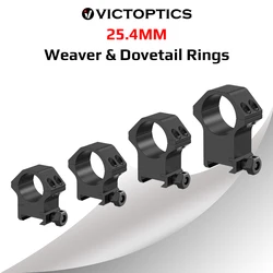 Vector Optics Anillas Montaje 25,4mm Weaver/Dovetail – Rifle