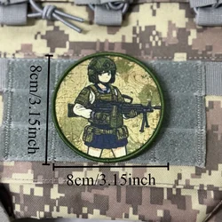 Parche táctico insignia de moral – gancho y bucle para uniforme