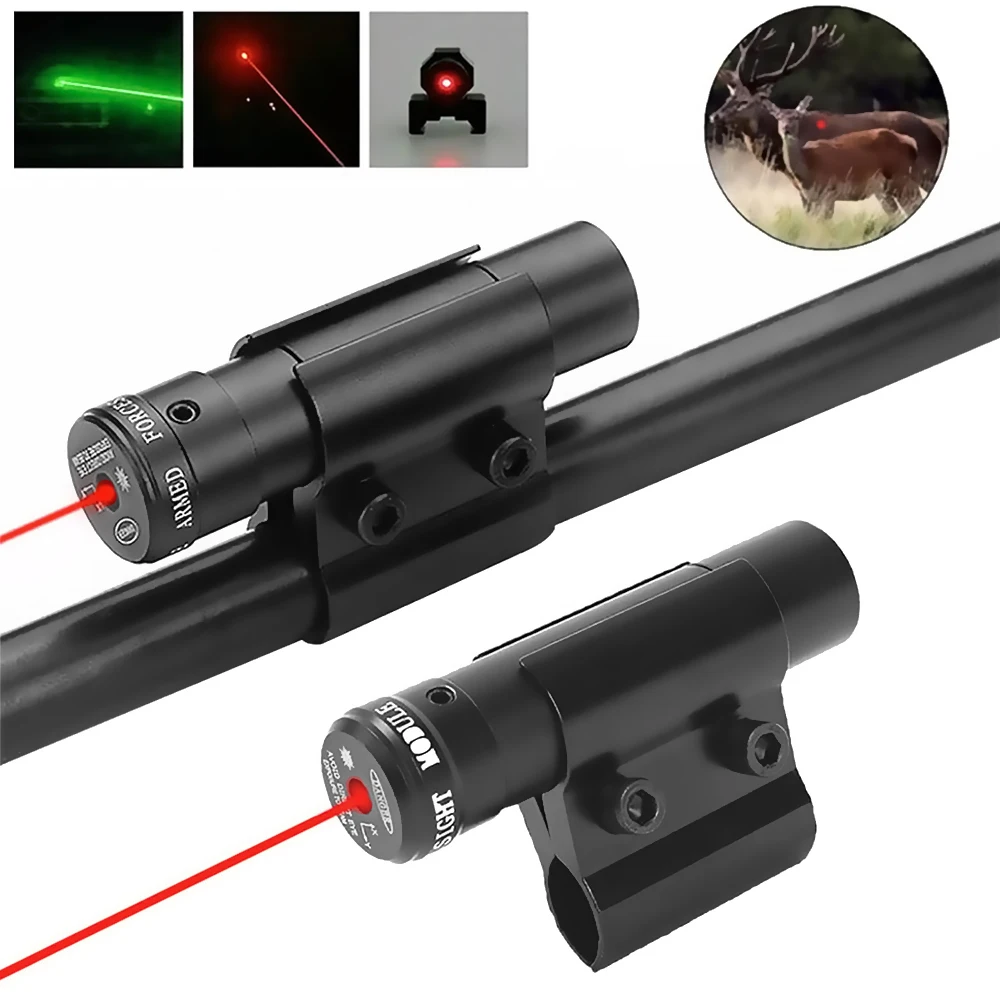 Puntero láser Airsoft doble punto rojo y verde con montaje - imagen 5