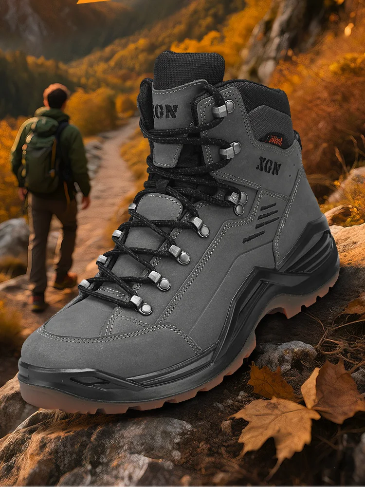 XGN botas tácticas impermeables de piel para trekking transpirables - imagen 5