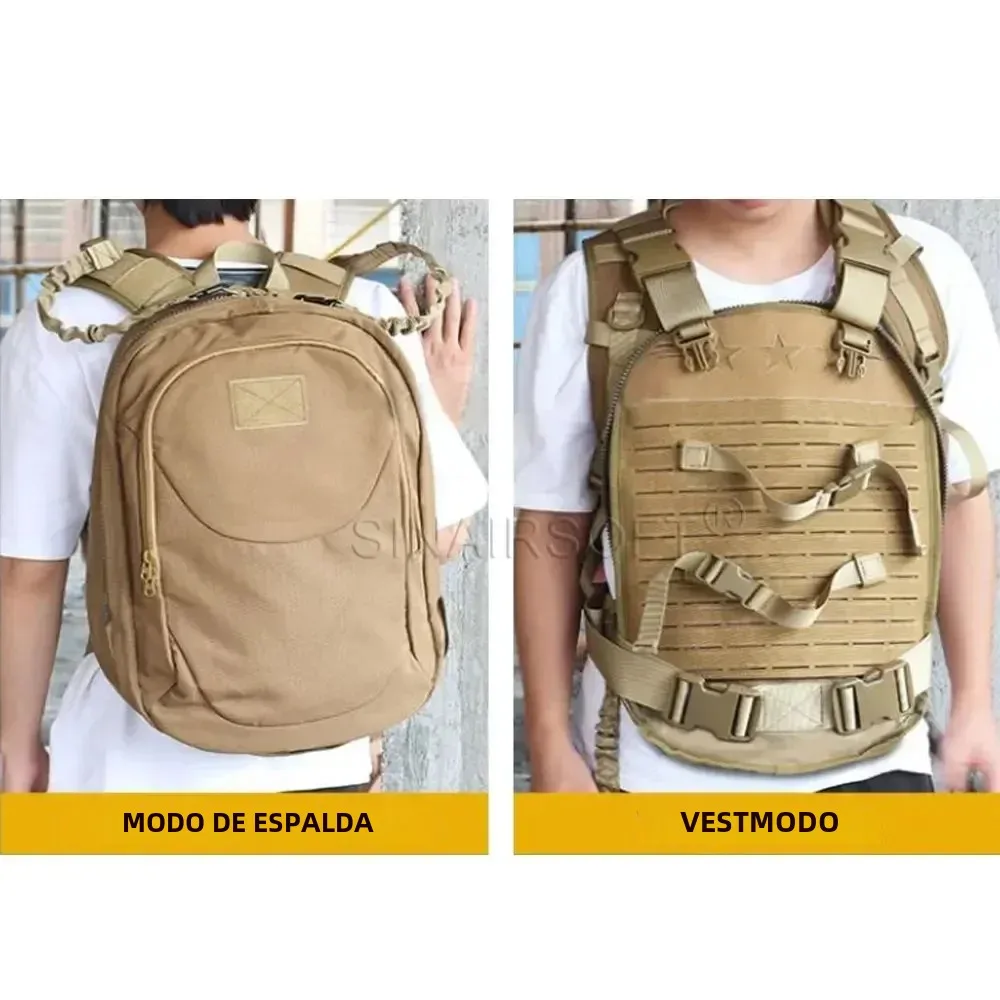 SINAIRSOFT mochila táctica doble uso con sistema Molle - imagen 4