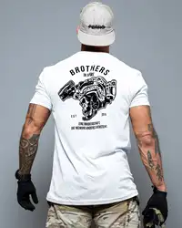Brothers in Arms Camiseta táctica transpirable de algodón para verano