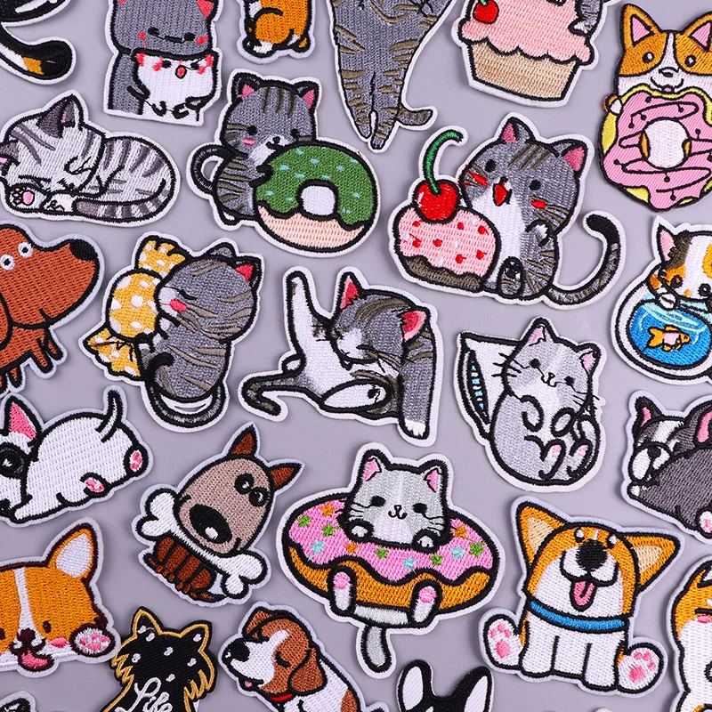 Parche bordado Corgi infantil – Aplique DIY adhesivo para ropa - imagen 2