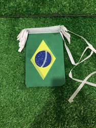Sky Flag Banderín Exterior de Brasil – Poliéster Resistente