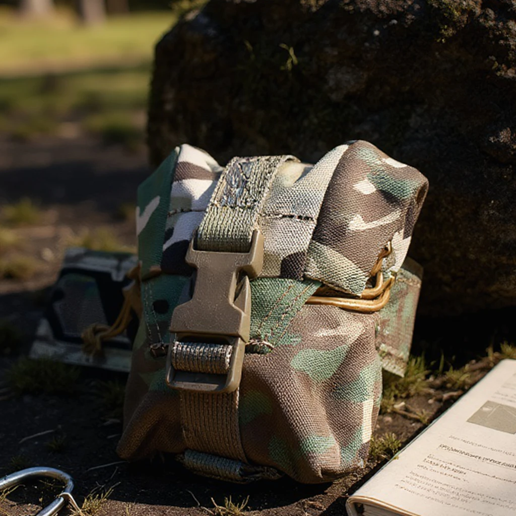 Bolsa táctica MOLLE para granadas, cintura outdoor airsoft y tiro - imagen 5