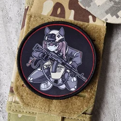 Parche táctico de moral anime con velcro para mochila y chaleco