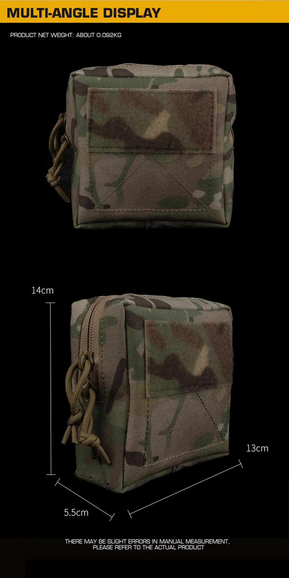 Bolsa GP integrada en chaleco táctico