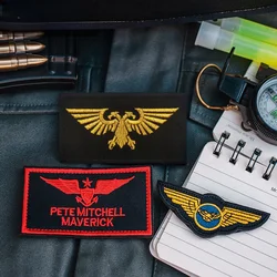 Parche bordado Top Gun Area 7 - Insignia moral para ropa táctica