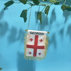 Bandera Georgia para coche ventana poliéster doble cara