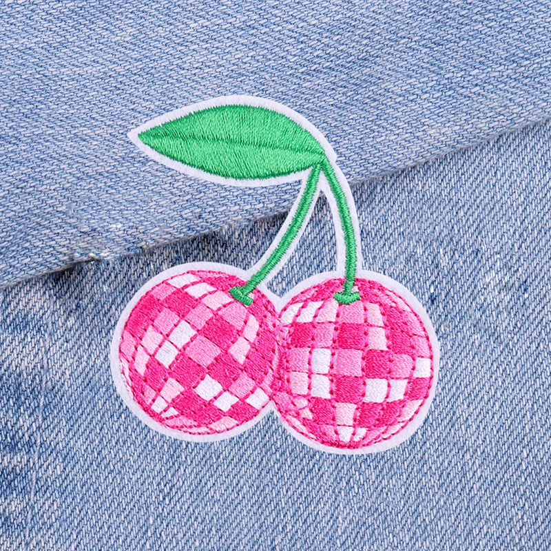 Parche termoadhesivo bordado rosa táctico para chaqueta - imagen 4