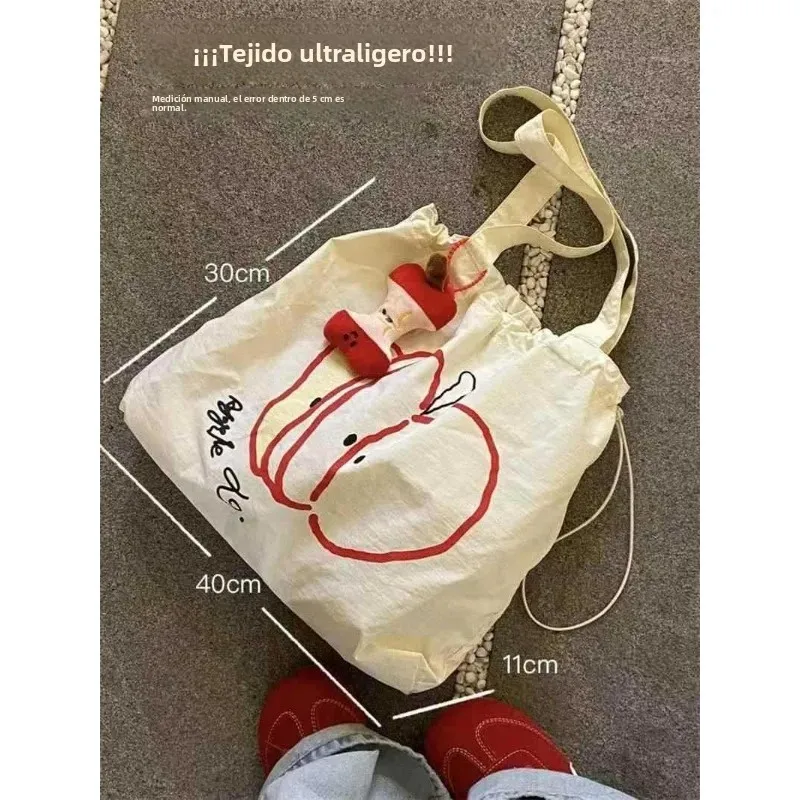 Bolsa táctica de lona con cordón gran capacidad para viajes - imagen 3