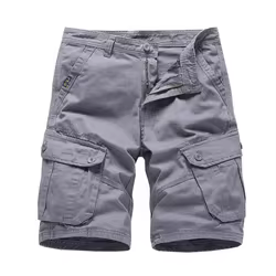 Pantalones cortos tácticos para hombre con bolsillos múltiples