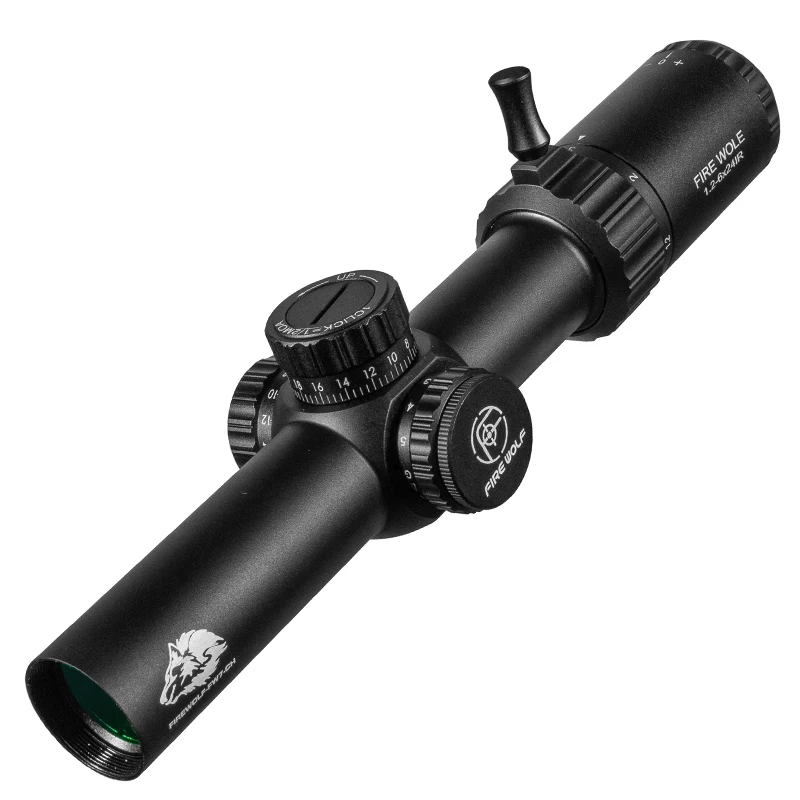 FIRE WOLF mira telescópica táctica IR Airsoft con luz rojo/verde - imagen 4