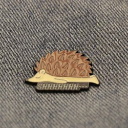 Broche táctico erizo diseño animal para chaquetas y mochilas