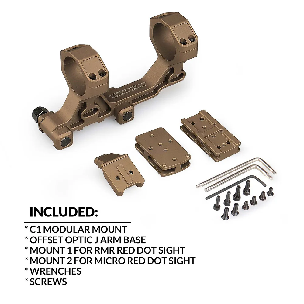 Montaje de mira punto rojo modular con base J táctico para rifle - imagen 4