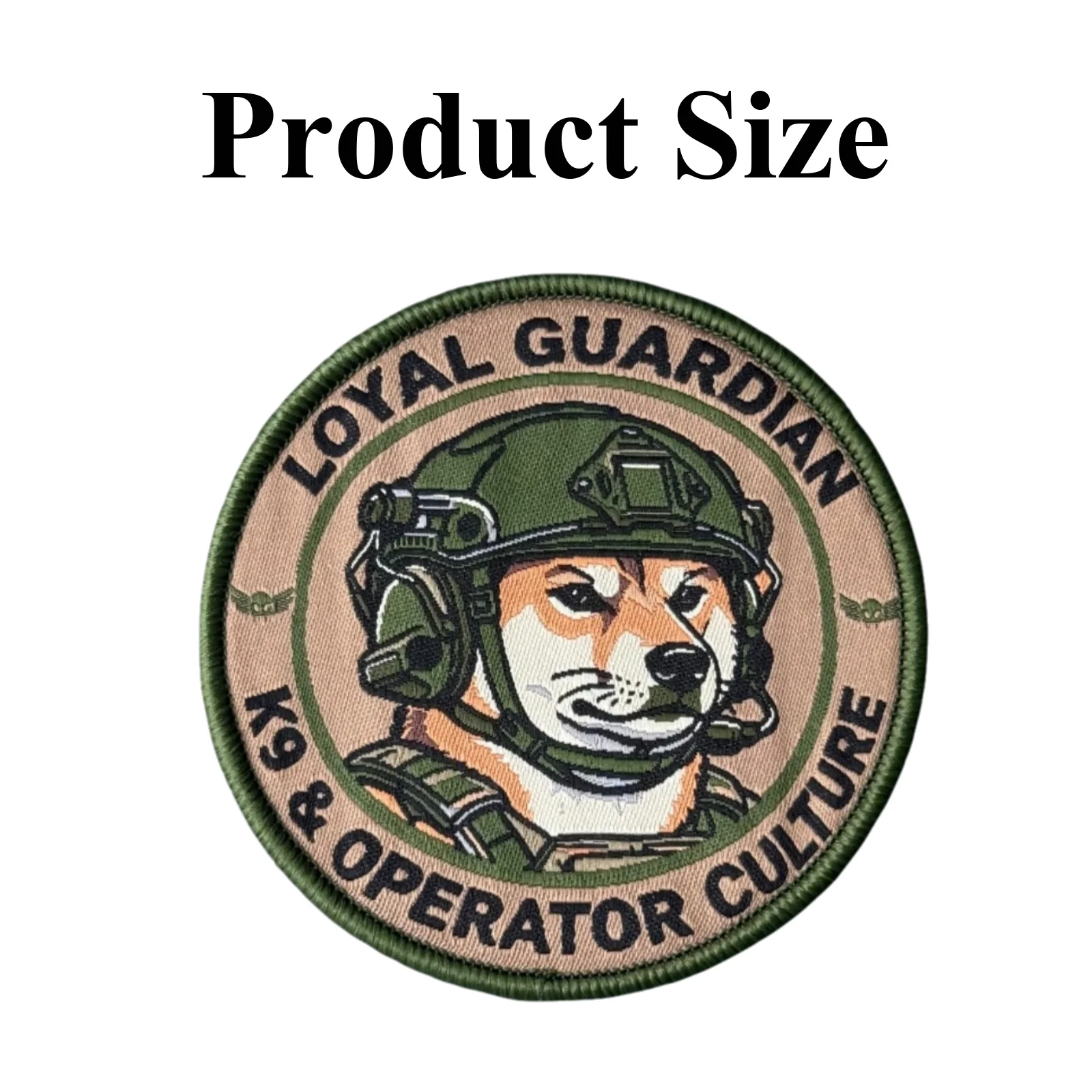 Detalle del diseño del parche K9 DOG OPERATOR