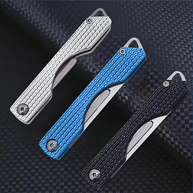 Bisturí plegable de acero inoxidable, mini cuchillo de bolsillo - imagen 5