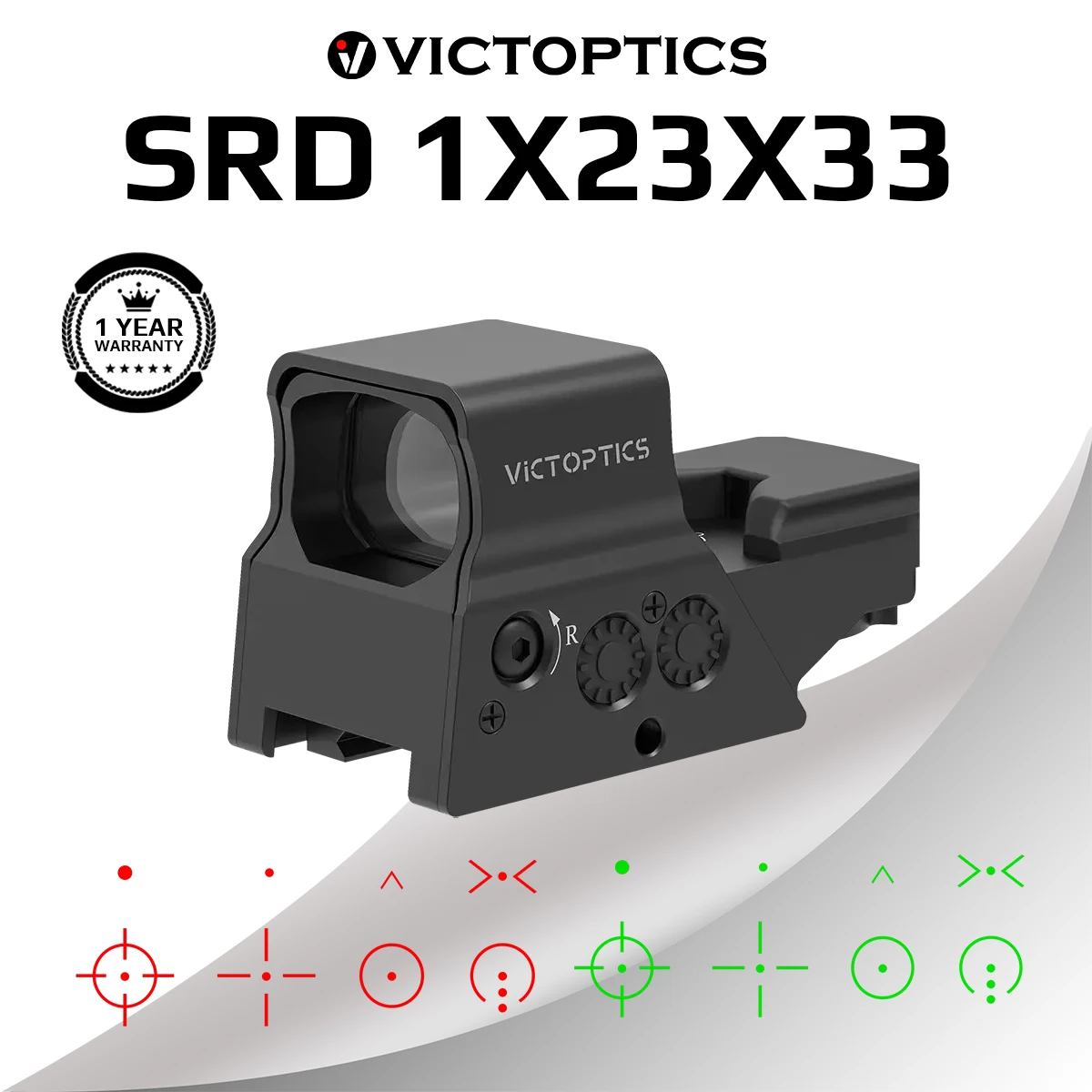 VictOptics SRD mira punto rojo con montura liberación rápida