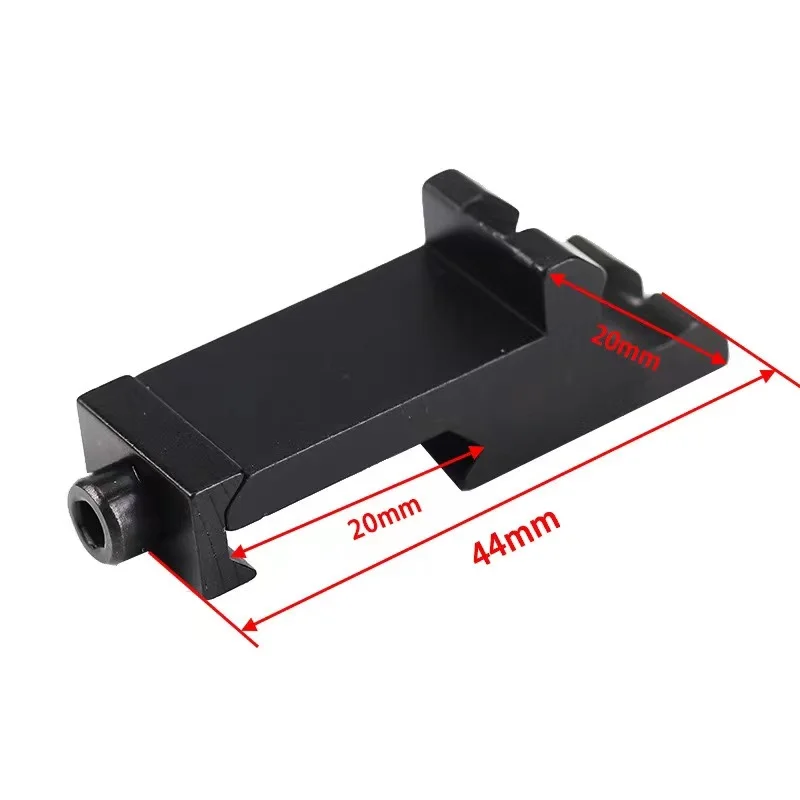 Adaptador angular Picatinny 20mm para linterna táctica y láser - imagen 2