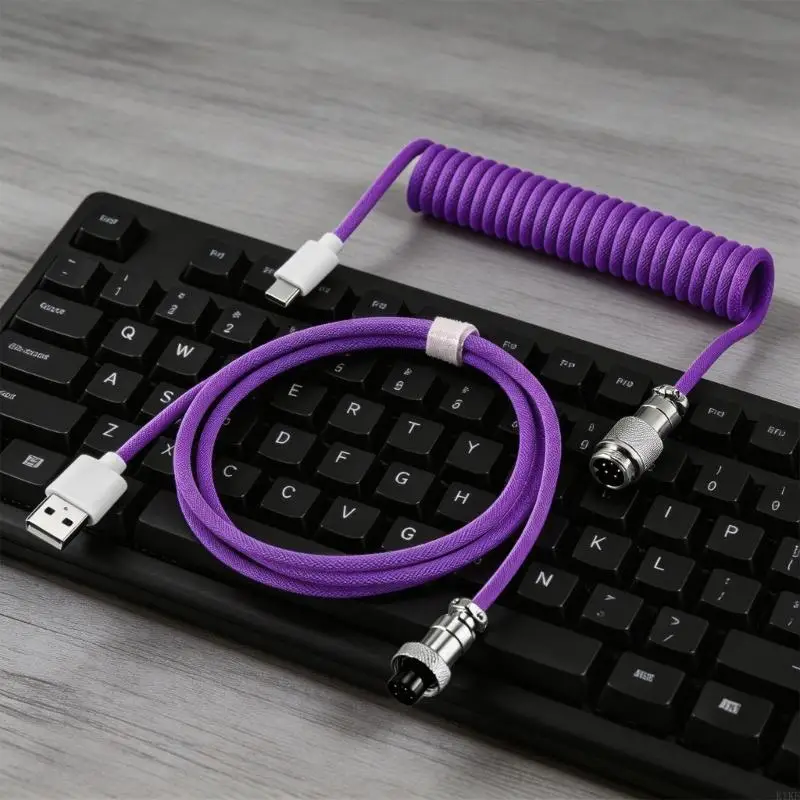 Cable de teclado mecánico con conectores metálicos desmontables - imagen 3