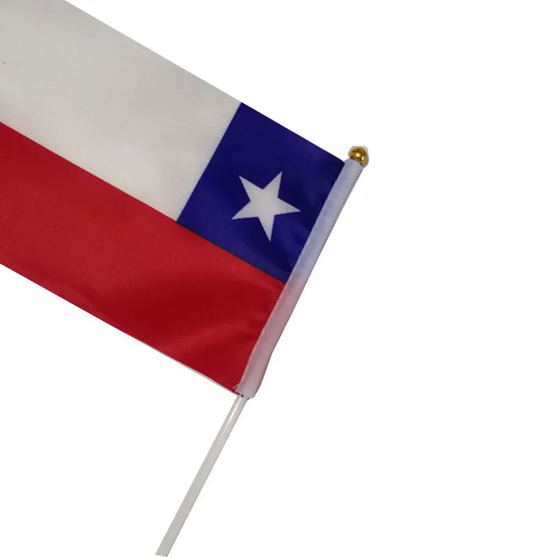 Banderines ondulados a mano de Chile 14x21cm decorativos para eventos - imagen 2