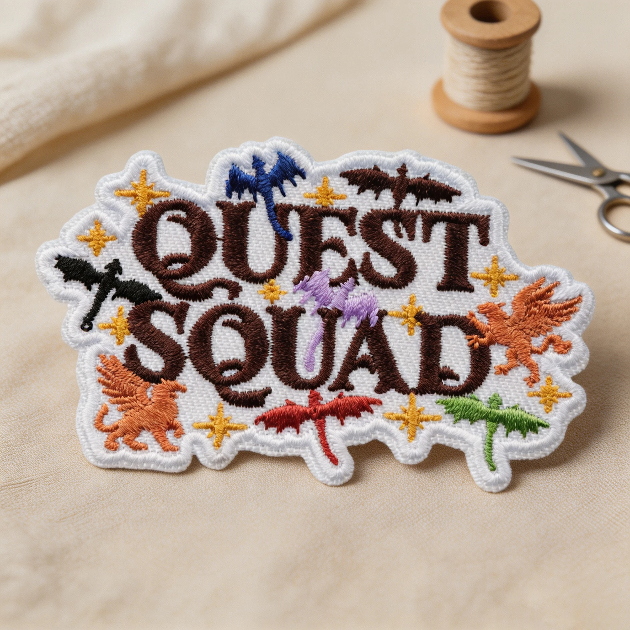 Parche bordado dragón Quest Squad termoadhesivo para ropa y gorras - imagen 5