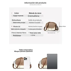 Bolsa bandolera táctica mini ripstop para mujer, MOLLE impermeable