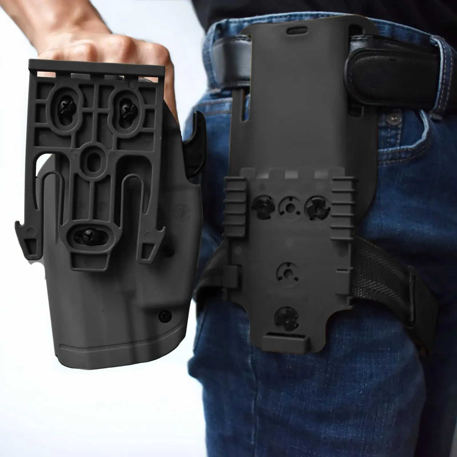 Funda táctica para muslo con correa universal altura media-baja